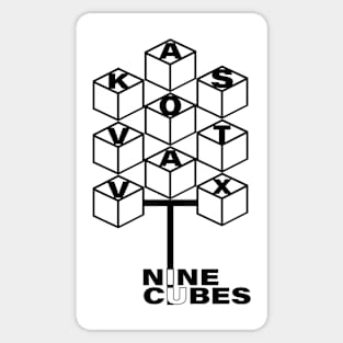 Nine Cubes Sticker